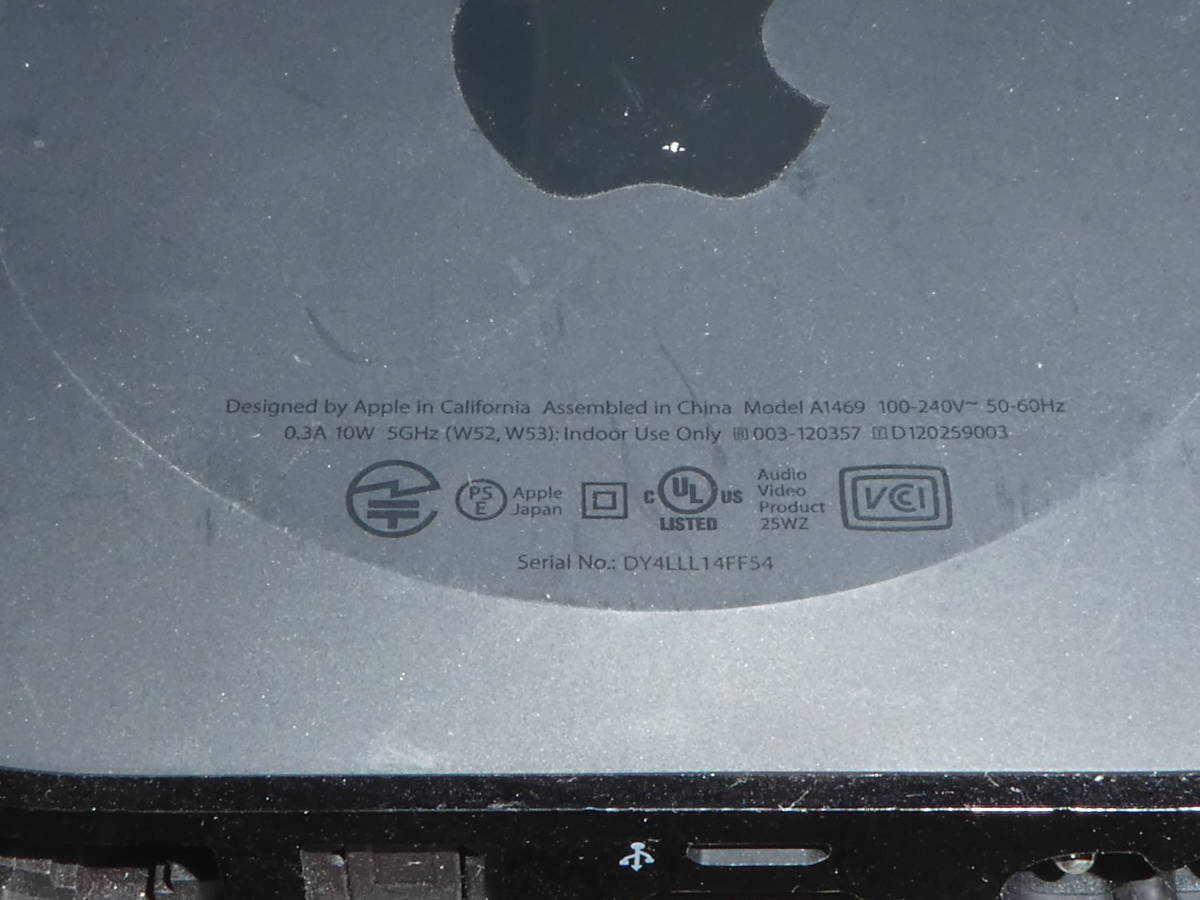 Apple TV 第3世代 A1469 Apple TV A1469 Specifications Technical AppleTV