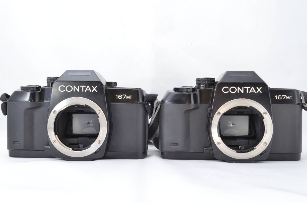 ☆CONTAX コンタックス 167MT ブラックボディ DATA BACK D-7 フィルムカメラ 2点セット★