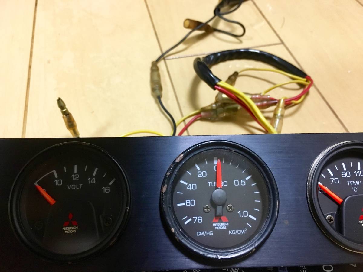 Lamco 1din 追加 メーター LAMCO ラムコ 3連メーター 希少 温度計 電圧 