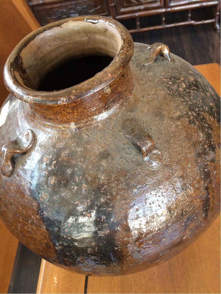 祖母懐 四耳 茶壷 高19.5cm(LC576) 祖母懐 四耳 茶壷 高19.5cm(LC576) 祖母懐 四耳 茶壷