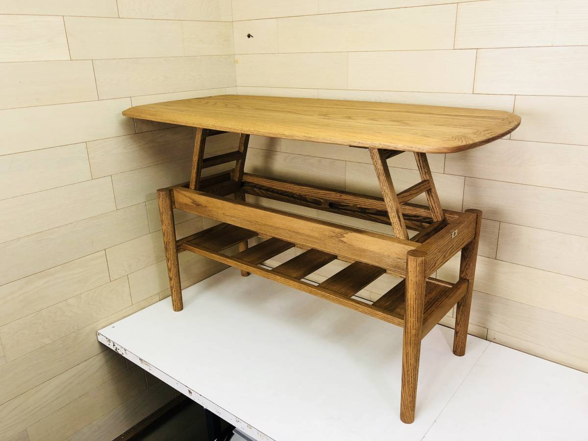 美品｜モモナチュラル MOMO NATURAL VENT ベント FD-LOW TABLE｜オーク 