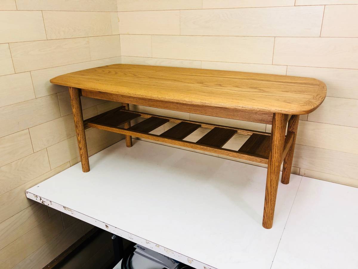 美品｜モモナチュラル MOMO NATURAL VENT ベント FD-LOW TABLE｜オーク 