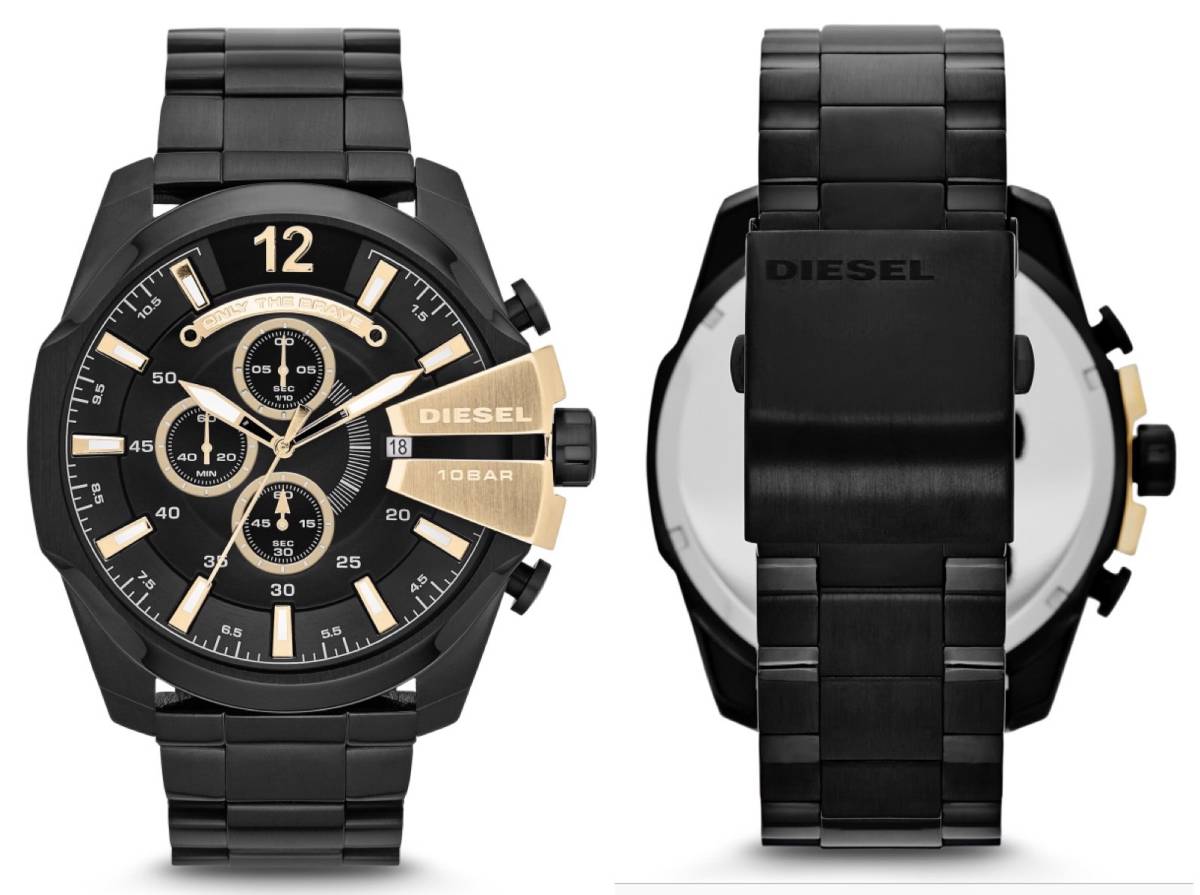 定価41，040円DIESELディーゼルMEGACHIEFメガチーフクロノグラフ 