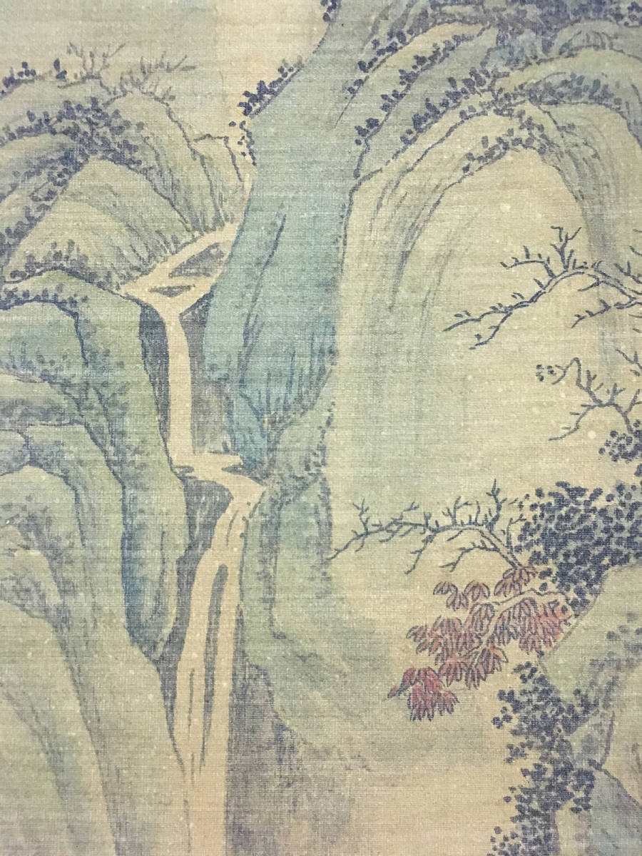 定番，安い 【鴻】・【真作】69【王キ】中国書画・茶掛・掛け物【山水