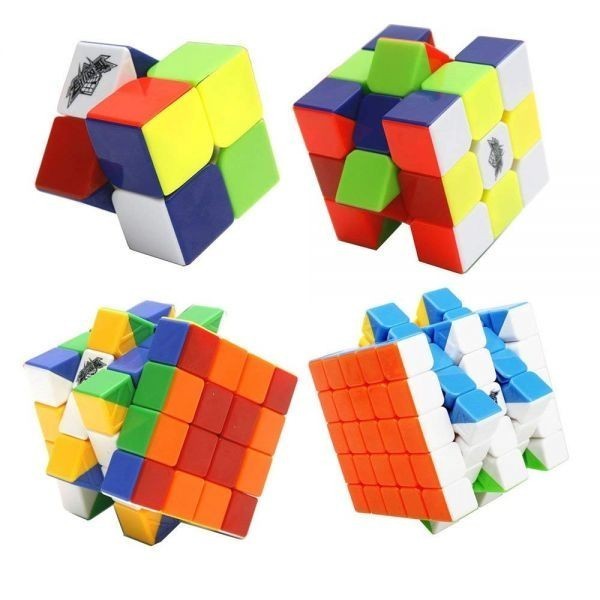 ◆新品◆マジックキューブ 立体パズル 4個入り ABS製造 立体キューブ 6色の組立 2-5階 ポップ防止 競技用パズルキューブ◆送料無料◆