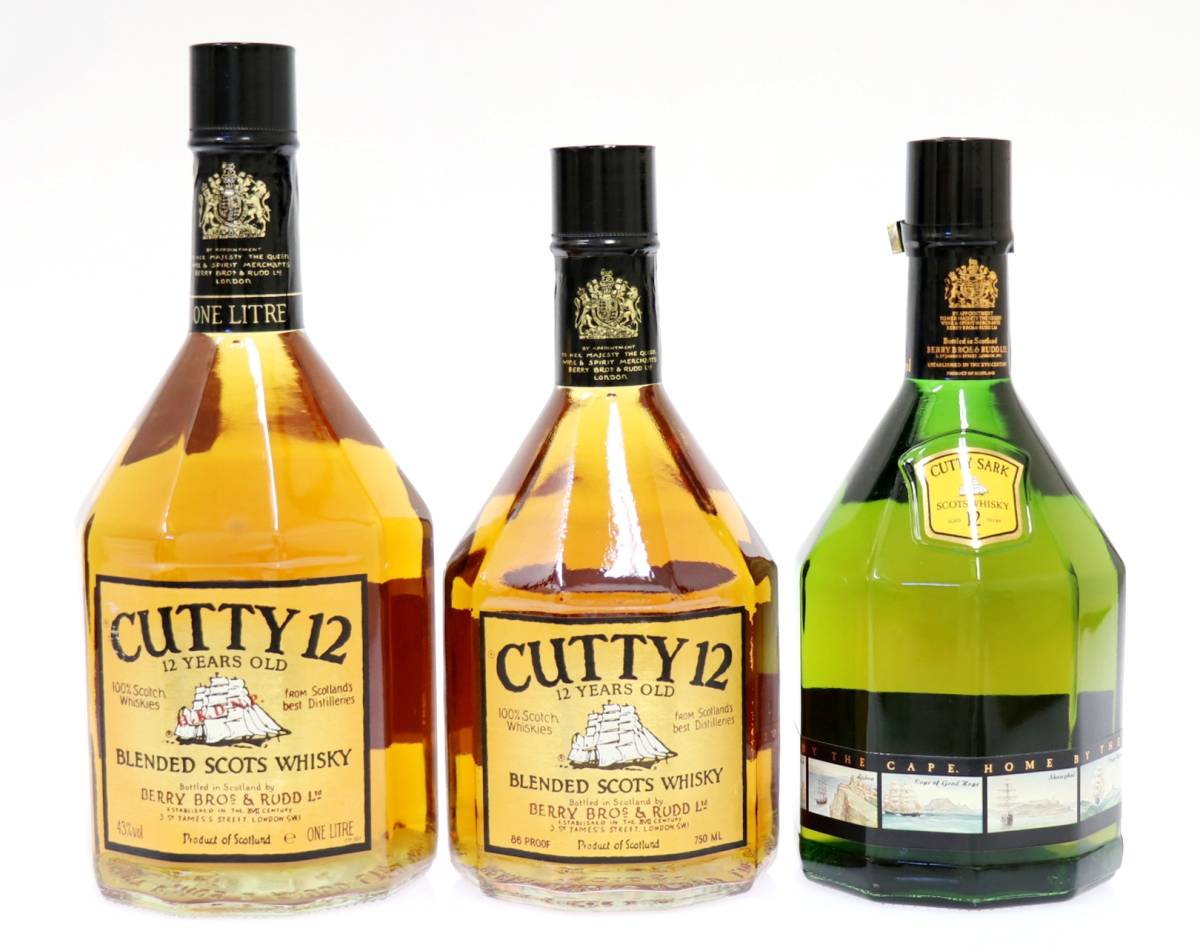 CUTTY SARK / カティサーク 12年 / オールドボトル / 3本セット 