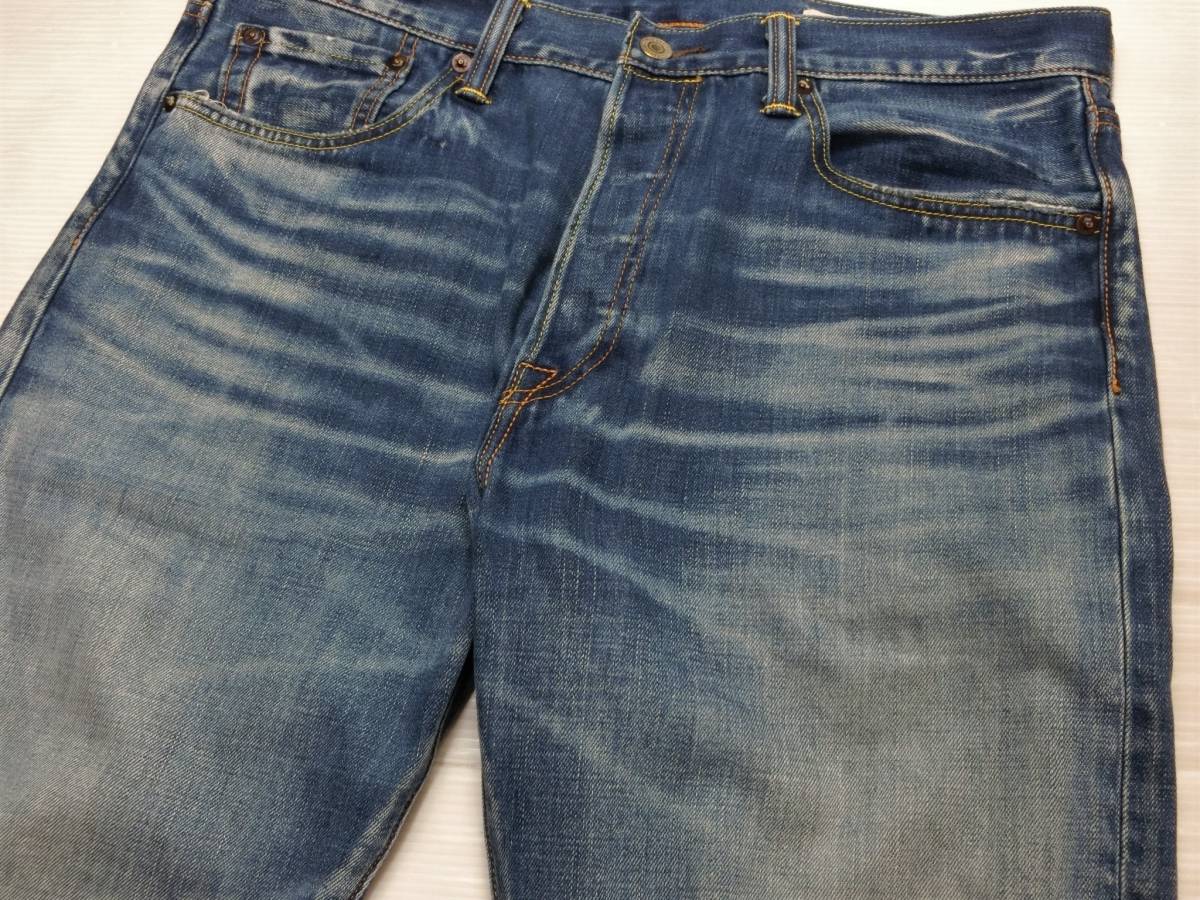  雰囲気抜群 ヒゲ ハチノス 日本製 Levi's リーバイス 501T テーパード デニム W34/A268(W34)｜売買されたオークション情報、yahooの商品情報をアーカイブ公開 - オークファン W34