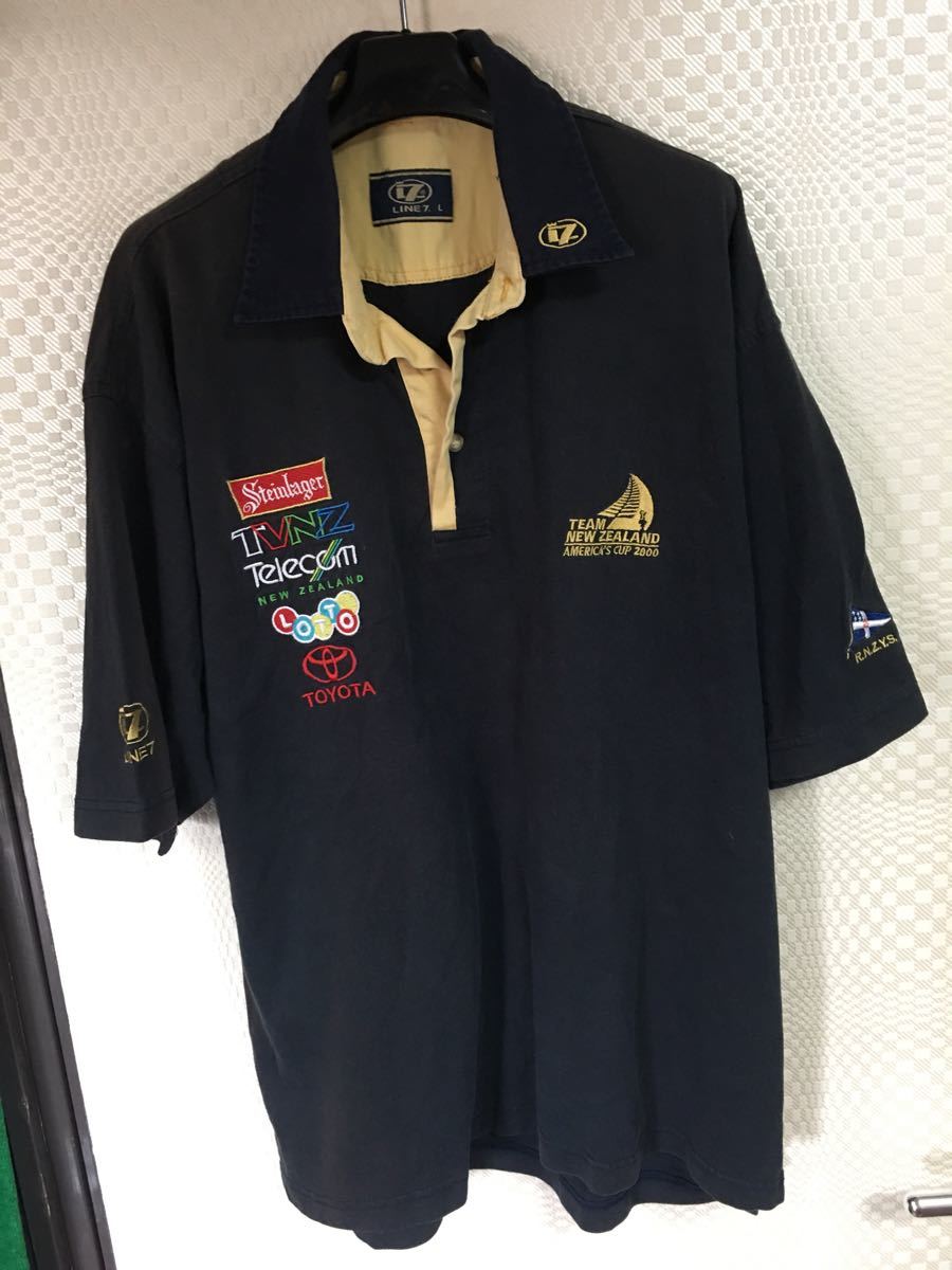 LINE7 アメリカズカップ半袖ポロシャツ X L