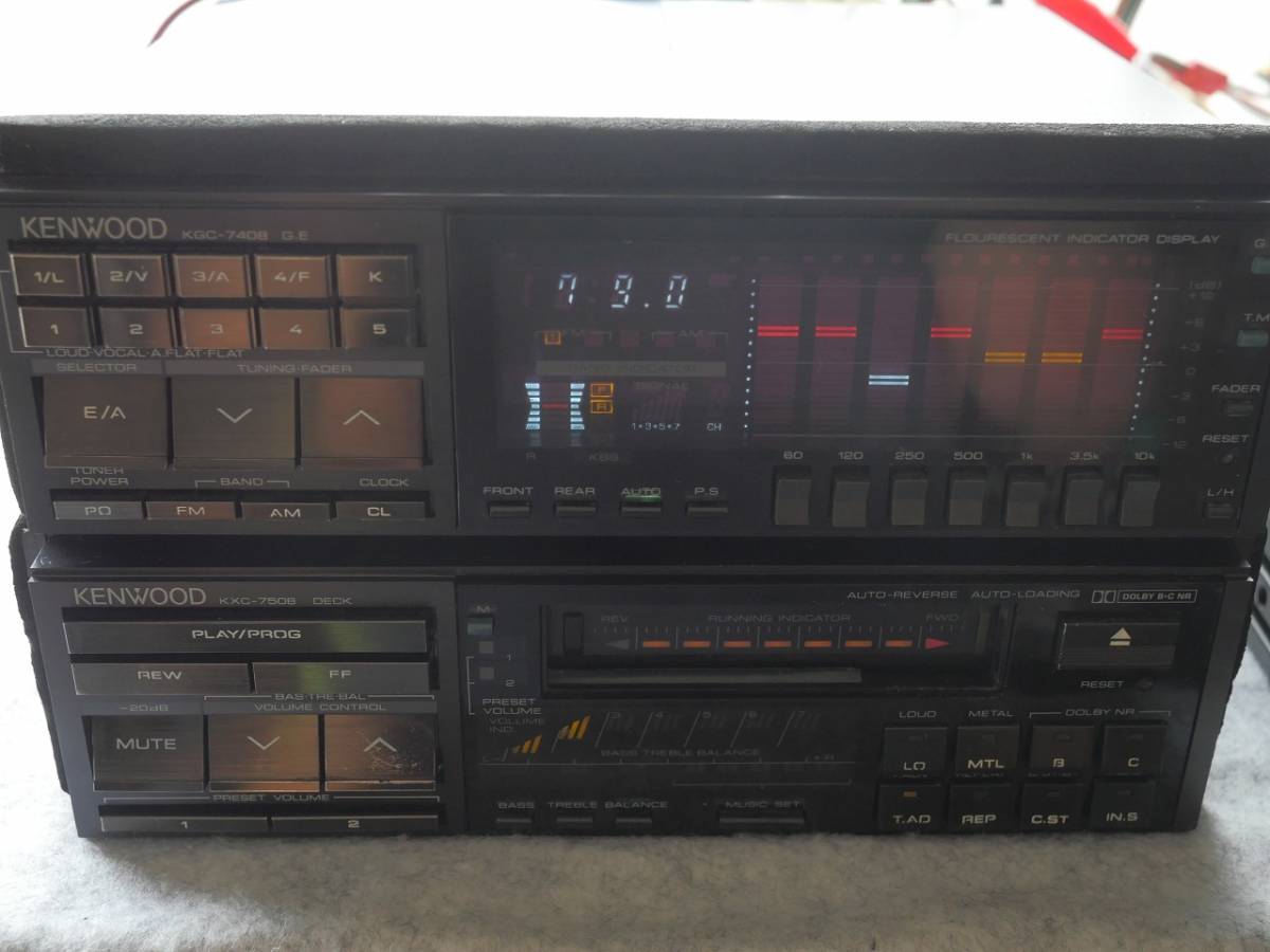 KENWOOD ケンウッド Yahoo!オークション - KXC 当時物 KXC-7508⁄KGC