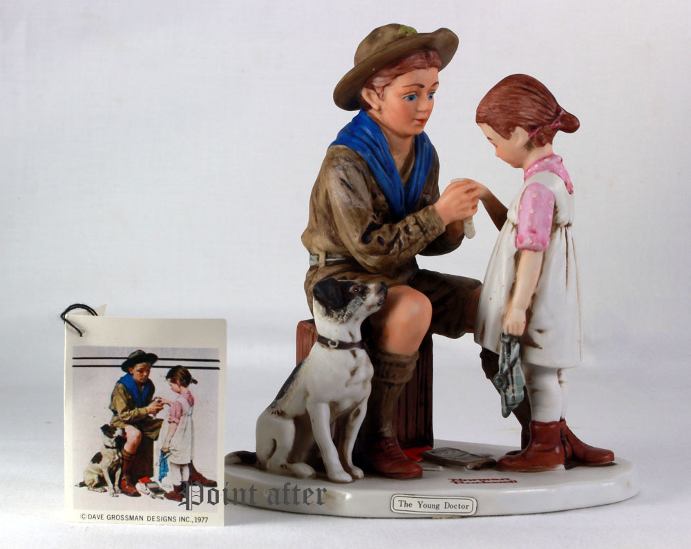 米80年代ノーマンロックウェルの映画のワンシーンのような芸術作品