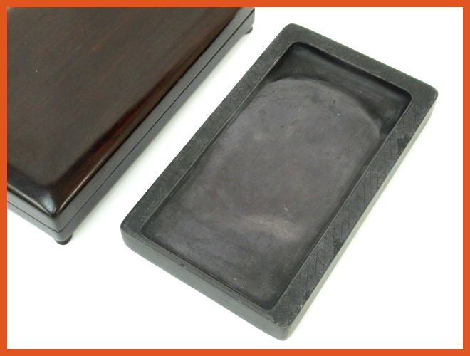 龍彫刻端渓硯 ⁄ 乾隆 小山 鄒一桂 ⁄ 清朝唐物中国書道具文房四宝