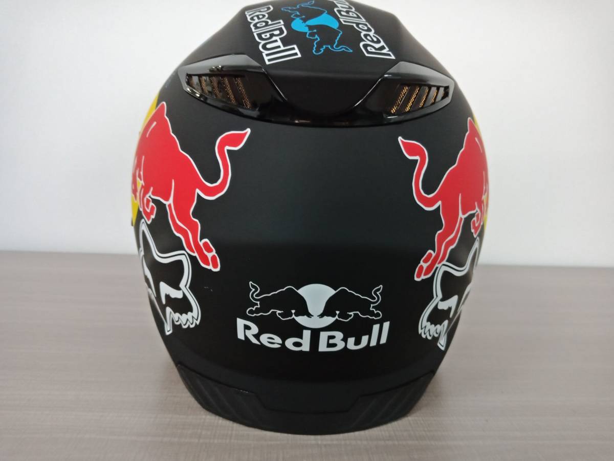 レッドブル 高級レンズ内蔵ダブルレンズフリップアップヘルメットfoxロゴ入り Redbullヘルメット つや消し黒 サイズl Xlサイズ 売買されたオークション情報 Yahooの商品情報をアーカイブ公開 オークファン Aucfan Com