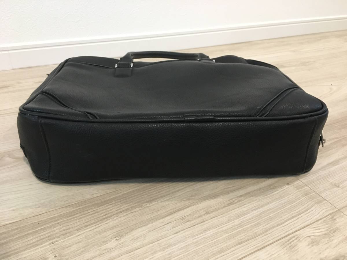 ZARA/ザラ/2way黒革ビジネスバッグ/レザー/ショルダー/高級感/人気品 