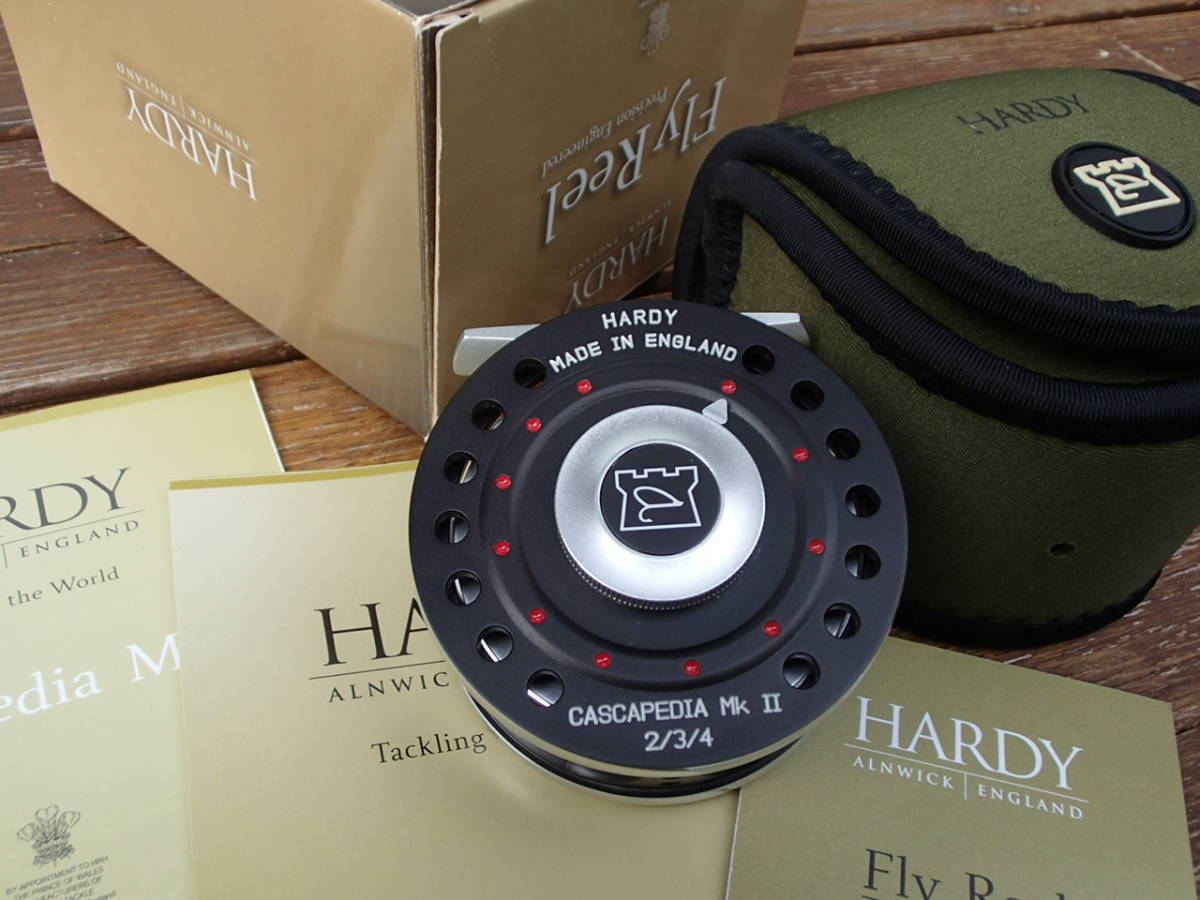HARDY CASCAPEDIA MkⅡ 2/3/4 フライリール 未使用　新品 Hardy Cascapedia 2/3/4 MK II Trout fly reel with case and box mint