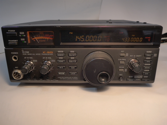 当店オーダー品 ICOM IC-821 144/430MHz オールモード 20W機 動作確認