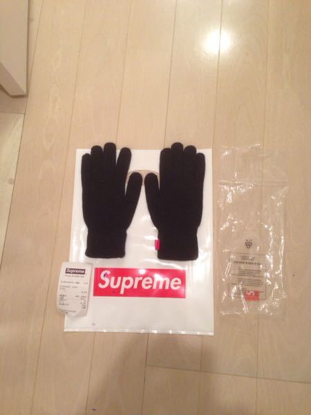 Supreme Gloves 手袋 Navy 紺 新品 半タグ 赤ピスタグ north box