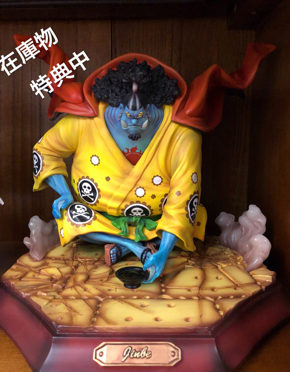 『ワンピース』”毎週特典、1円スタート”ONE PIECE 七武海 ジンベエ　フィギュア　M限定品　樹脂GK完成品　改造 