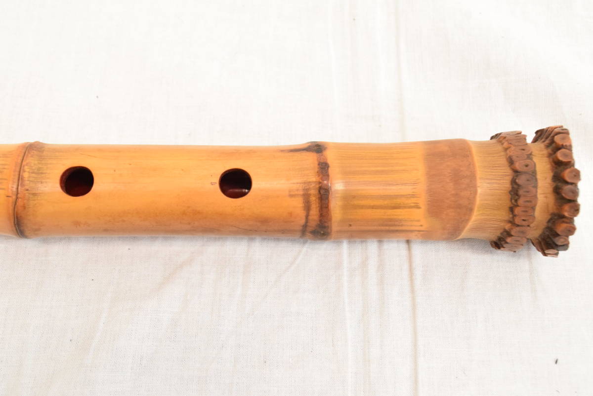 ☆極上品☆琴古流 一尺四寸 竹邦 尺八 和楽器 管楽器 約54cm 袋付き