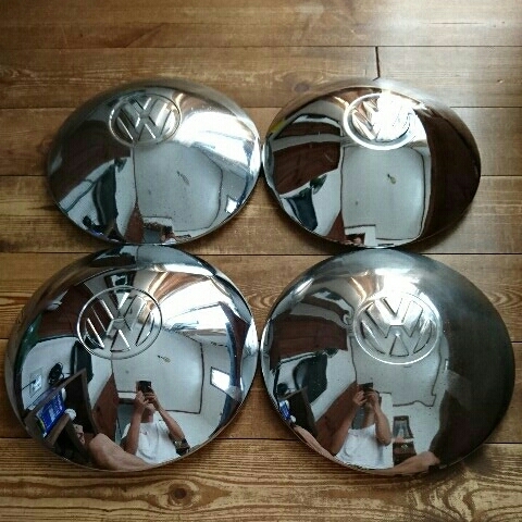 4枚セット 空冷 VW フォルクスワーゲン 5穴 ホイールキャップ ビートル
