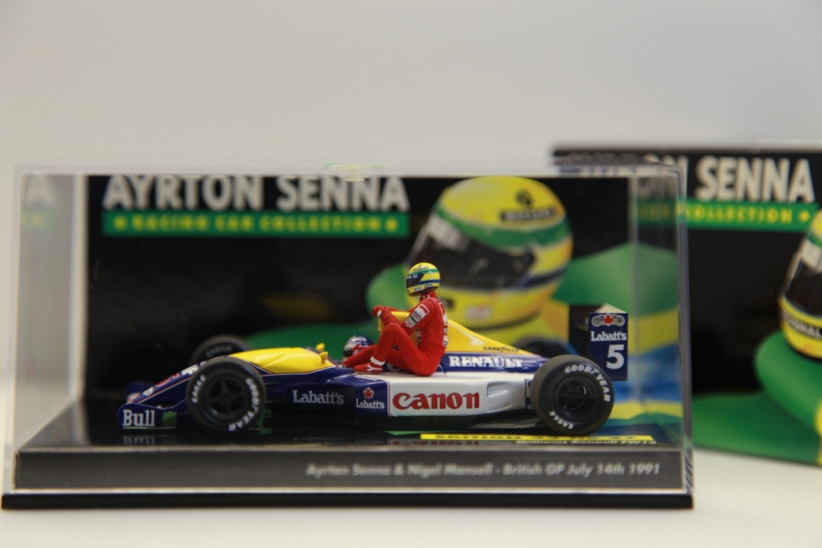 ミニチャンプス 1/43 ウィリアムズ ルノー FW14 #5 N.マンセル ライド