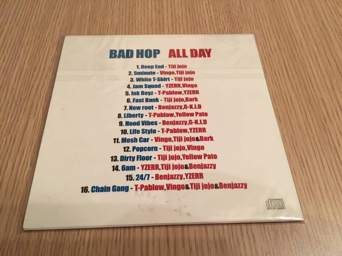 BADHOP BREATH t-pablow yzerr ジャケット BAD HOP ⁄ ALL DAY badhop T 