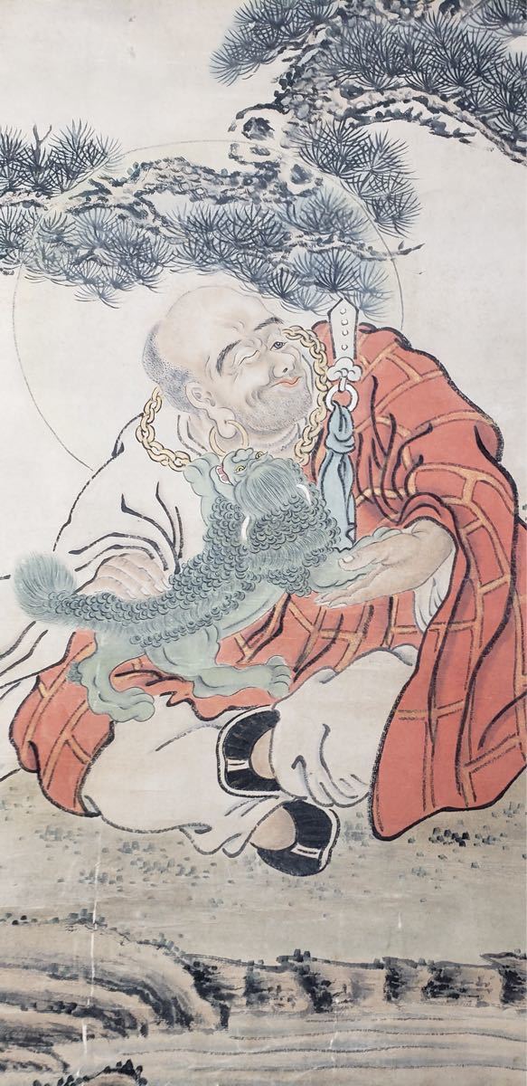 美術品 中国 清代時期 著名官家書画家 丁觀鵬 絵画人物図 書画
