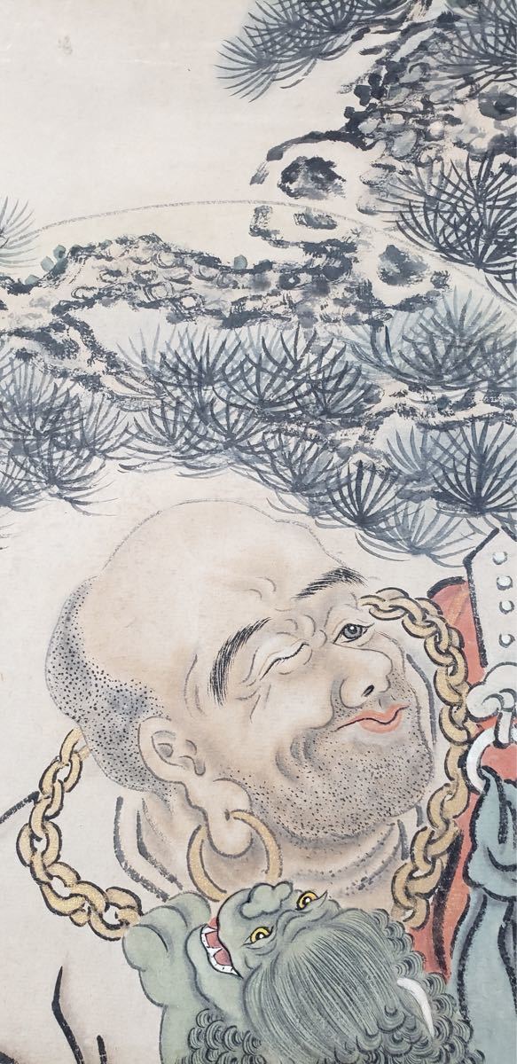 美術品 中国 清代時期 著名官家書画家 丁觀鵬 絵画人物図 書画