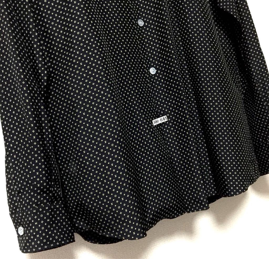 極美品 LOUIS VUITTON 41 XL フランス製高級シルク100％ 総モノグラム 濃