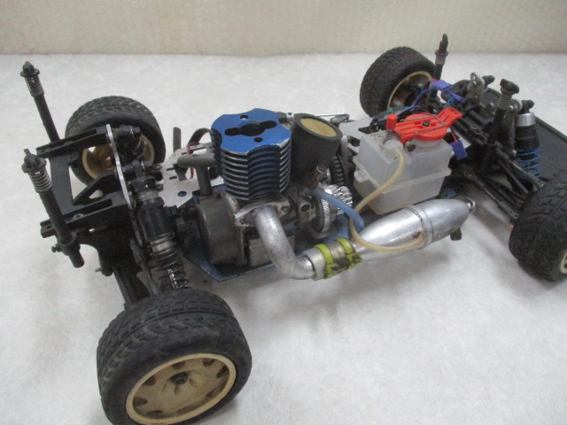 【動作確認済】京商 GP10 シャーシ OS.FP10 受信機 サーボ付 京商 GP10 エンジンカーシャーシ OSエンジン / 当時物 部品取り RC