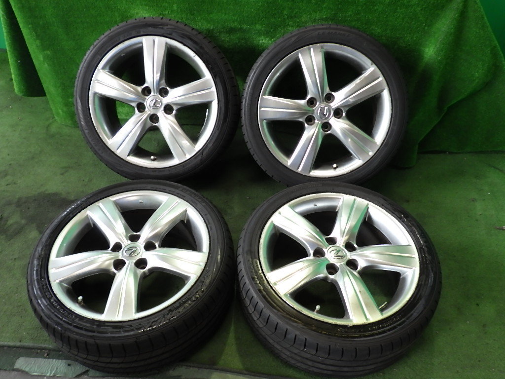レクサスGS等 245/40R18インチ 8J(+45) PCD114.3 5穴 アルミホイール