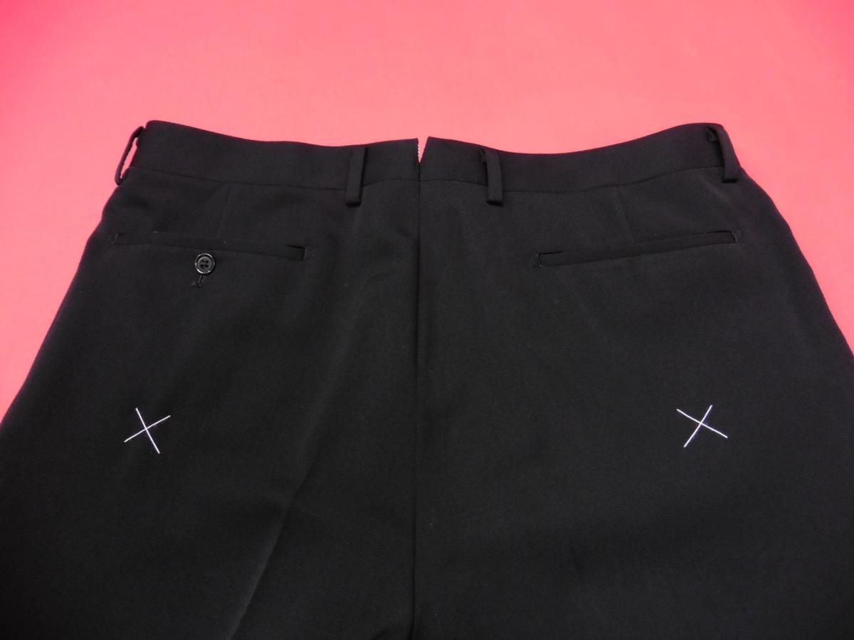 新作入荷,SALE 16SG 新品★オール 高級【ウール100%☆2パンツ☆濃染ブラック☆本台場仕上☆本切羽仕様】 シングルフォーマルスーツ AB8 スリムタイプ □