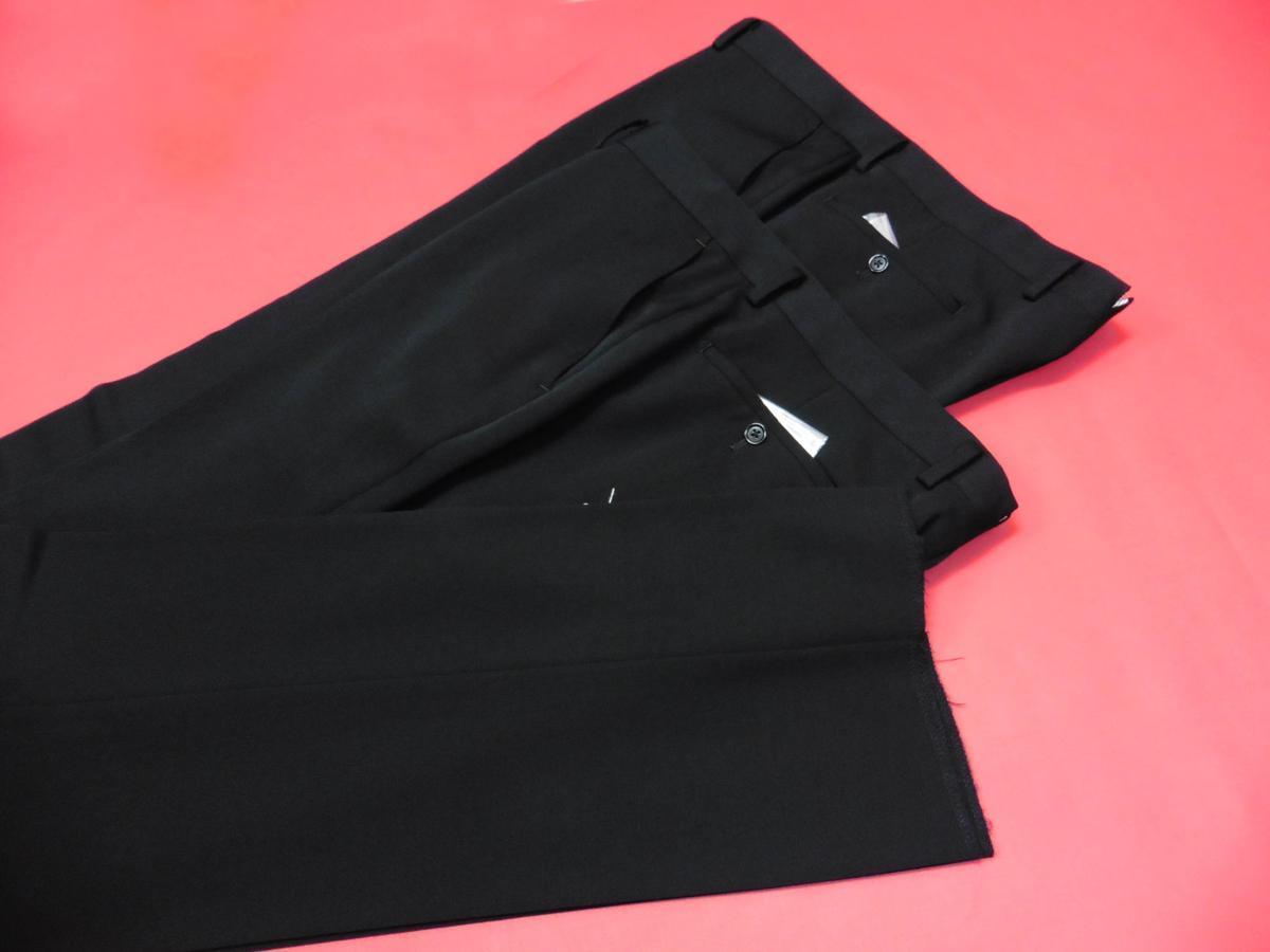 新作入荷,SALE 16SG 新品★オール 高級【ウール100%☆2パンツ☆濃染ブラック☆本台場仕上☆本切羽仕様】 シングルフォーマルスーツ AB8 スリムタイプ □