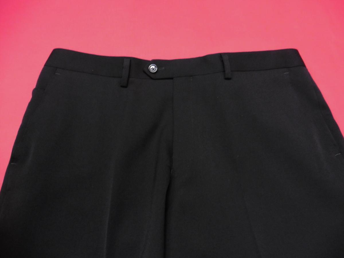 新作入荷,SALE 16SG 新品★オール 高級【ウール100%☆2パンツ☆濃染ブラック☆本台場仕上☆本切羽仕様】 シングルフォーマルスーツ AB8 スリムタイプ □