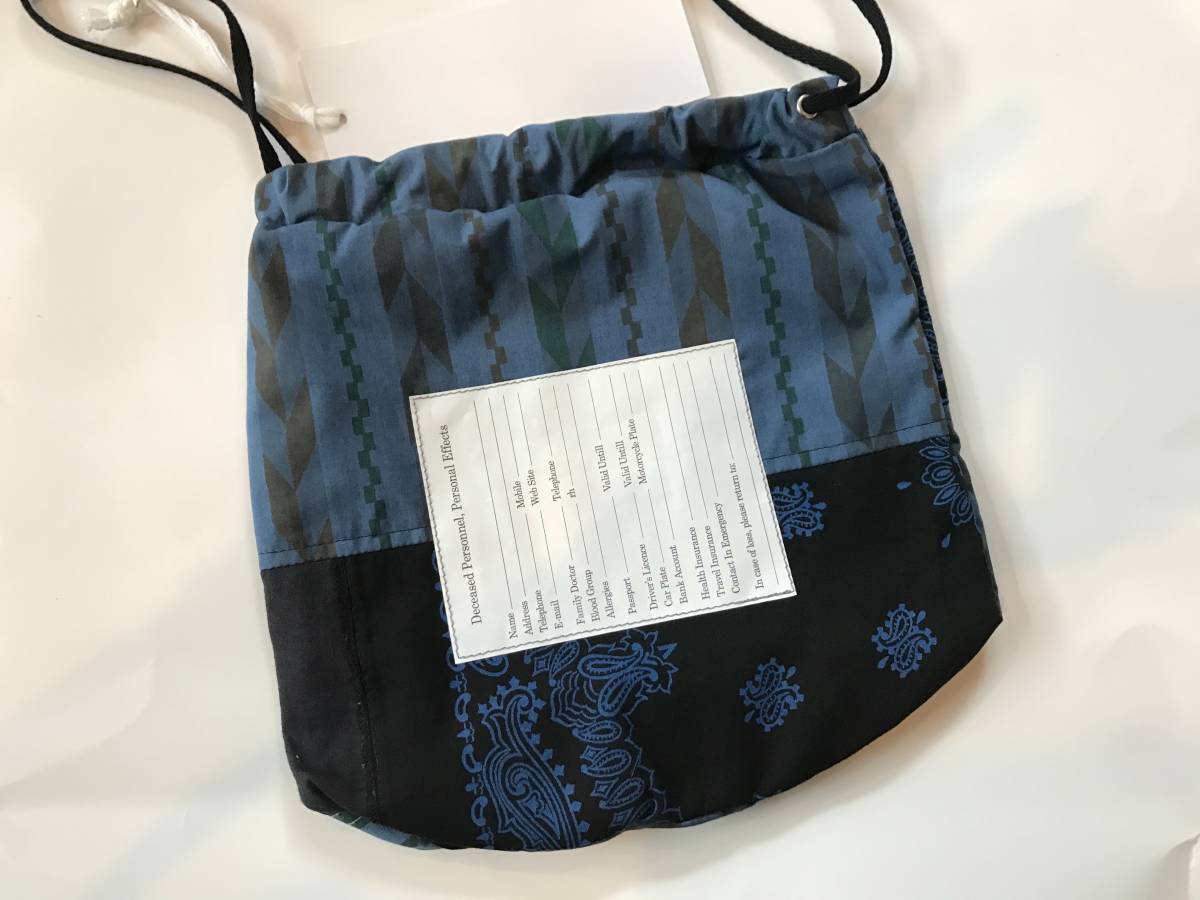 soloist 金沢限定 リメイク 巾着型ポーチ TAKAHIROMIYASHITATheSoloIst