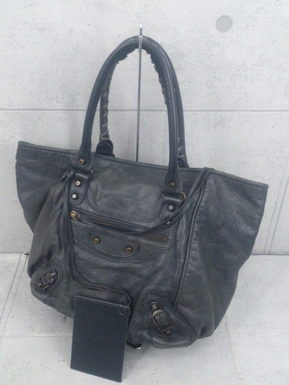 ◇ BALENCIAGA バレンシアガ ミラー付 ハンド トート バッグ グレー * ◆ 1000024827781 ミラー（ブランドバレンシアガ）の通販 ミラー 鏡