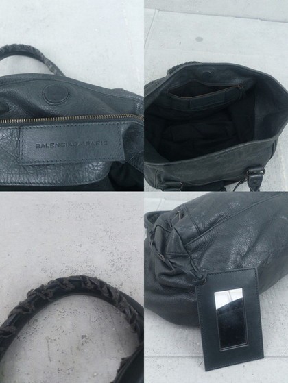 ◇ BALENCIAGA バレンシアガ ミラー付 ハンド トート バッグ グレー * ◆ 1000024827781 ミラー（ブランドバレンシアガ）の通販 ミラー 鏡