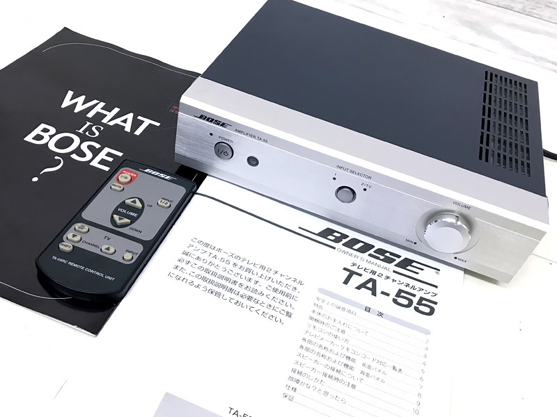 △BOSE TA-55 アンプ テレビ等に 取扱説明書リモコン付き ボーズ△ TA-