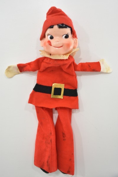㉕　ペコちゃん　不二家　サンタ　ソフビ　レトロ 限定セール，HOT 当時物 不二家 古い ペコちゃん サンタクロース 約