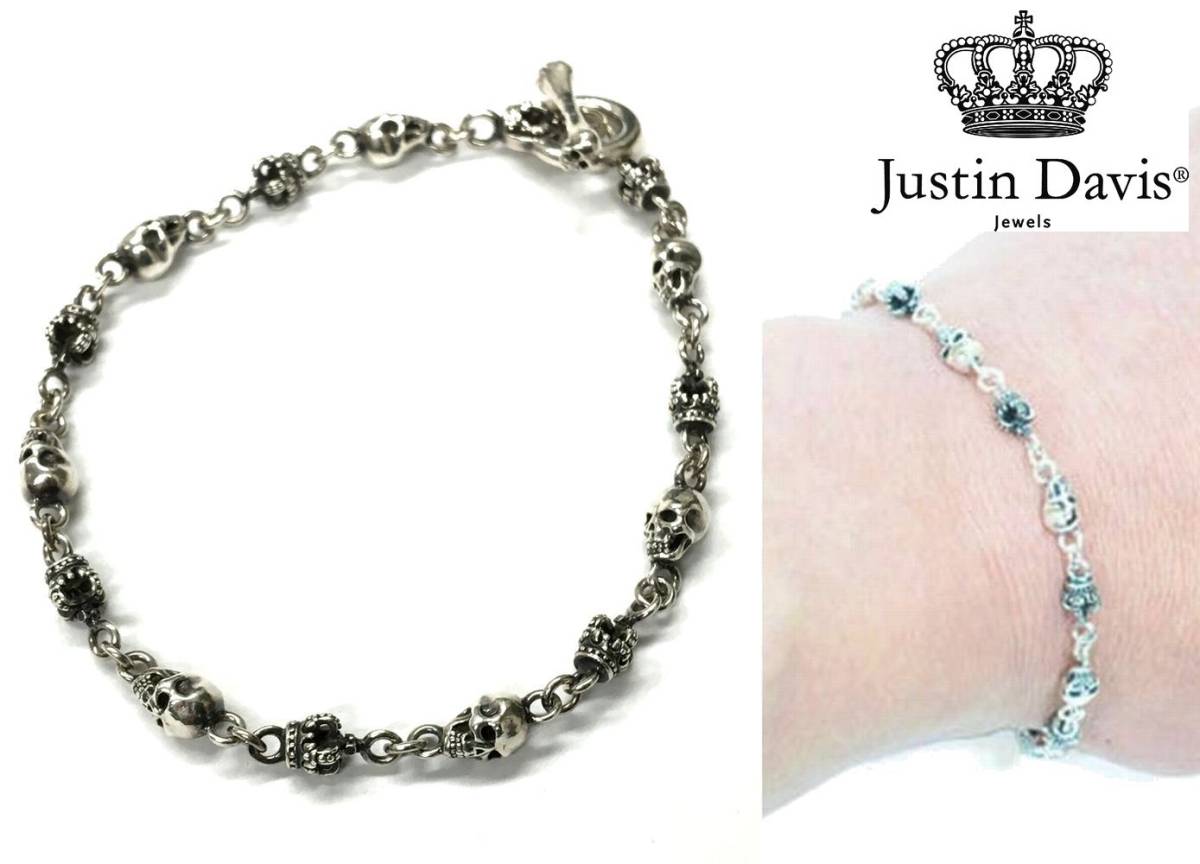 Justin Davis ジャスティンデイビス SBJ126 Skull Divine Bracelet Justin Davis ジャスティンデイビス SBJ126 Skull Divine Bracelet