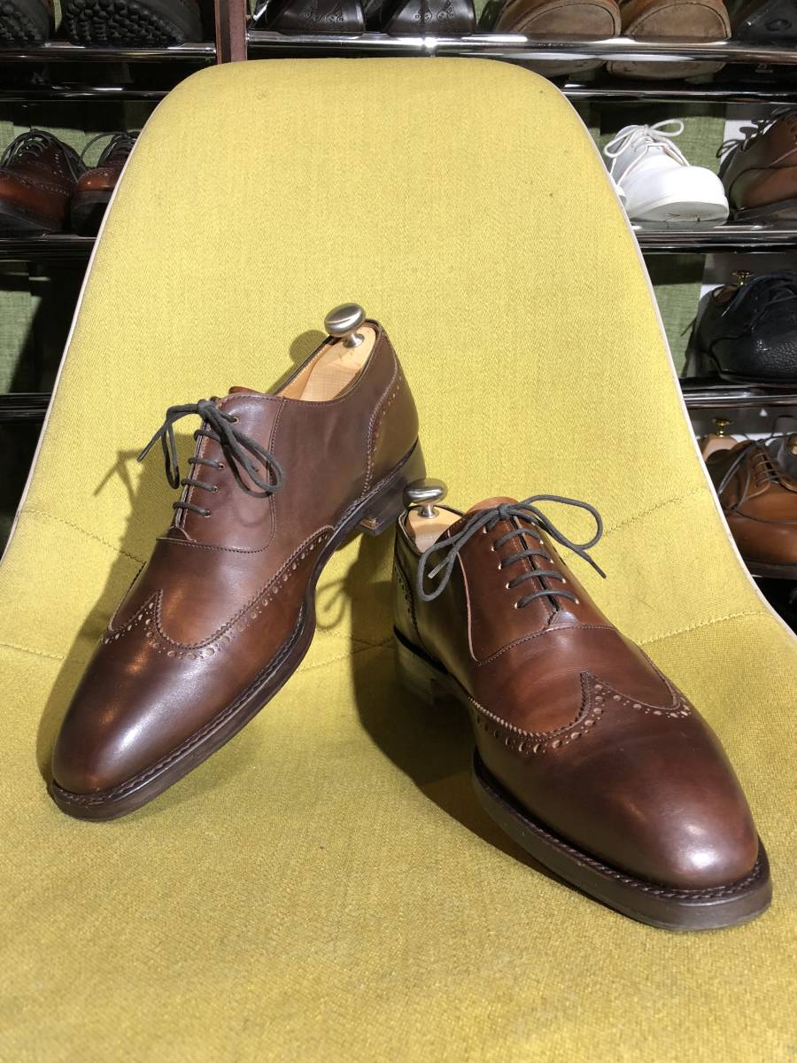 お得，HOT 美品 CHEANEY チーニー ポールスミス別注 ウイングチップ