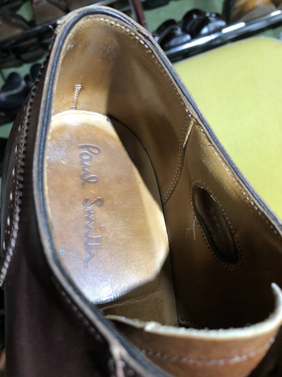 お得，HOT 美品 CHEANEY チーニー ポールスミス別注 ウイングチップ