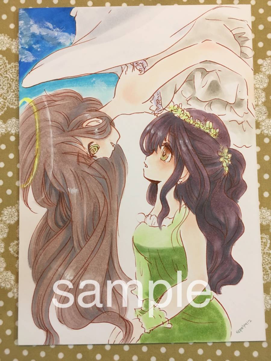 手描きイラスト コピック 女の子 天使 ギミックあり B5サイズ イラストボード 手描きイラスト 売買されたオークション情報 Yahooの商品情報をアーカイブ公開 オークファン Aucfan Com