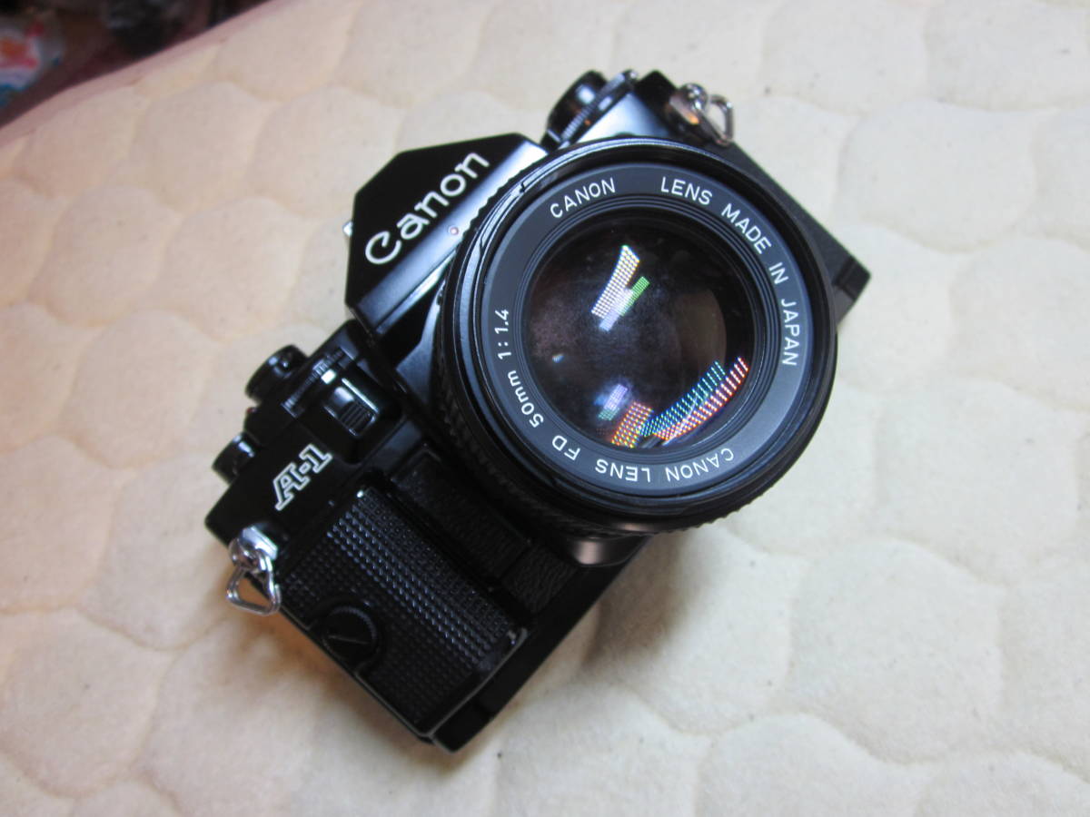 ジャンク品、Canon キヤノン A-1 、NFD 50mm F1.4 ジャンク品Canon A-1