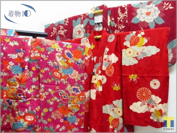 数量限定，本物保証 着物10 1円 絹 子供着物 アンティーク まとめて ３枚組 同梱可(アンティーク着物)｜売買されたオークション情報、yahooの商品情報をアーカイブ公開 - オークファン アンティーク着物