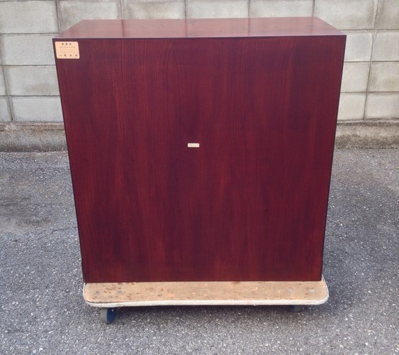 ◆最高級【　岩谷堂箪笥　菊幸　整理箪笥　和箪笥　漆塗　箪笥　彫金金具　刻印有　チェスト　鍵付属】H10094