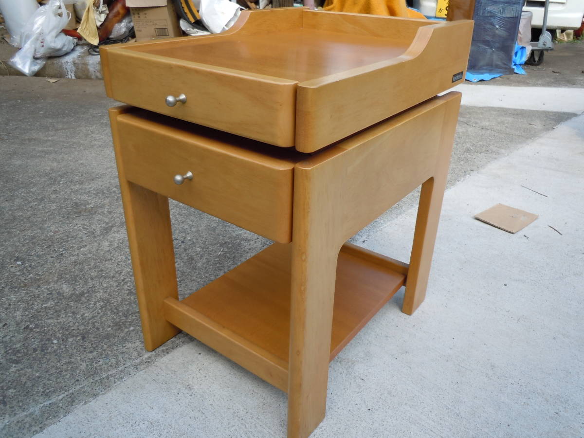 希少 カリモク ナイトテーブル サイドテーブル karimokuオールド