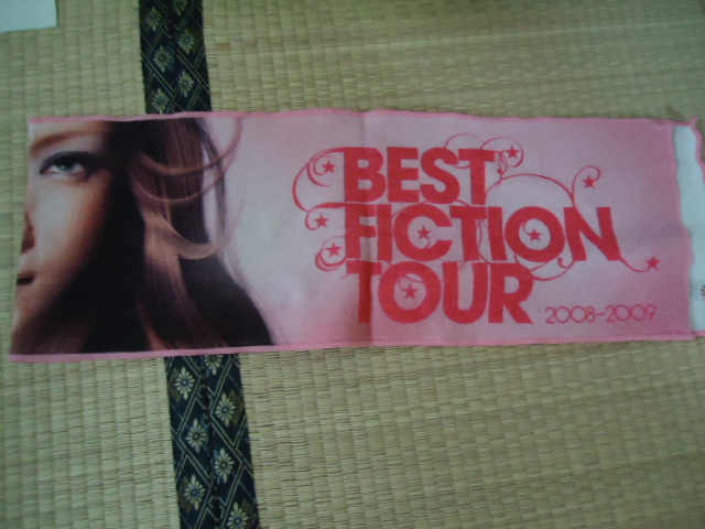 【即購入ok!!】安室奈美恵BEST FICTION TOUR プリントタオル 安室奈美恵 2008〜2009 BEST FICTION TOUR タオル 美品安室奈美恵