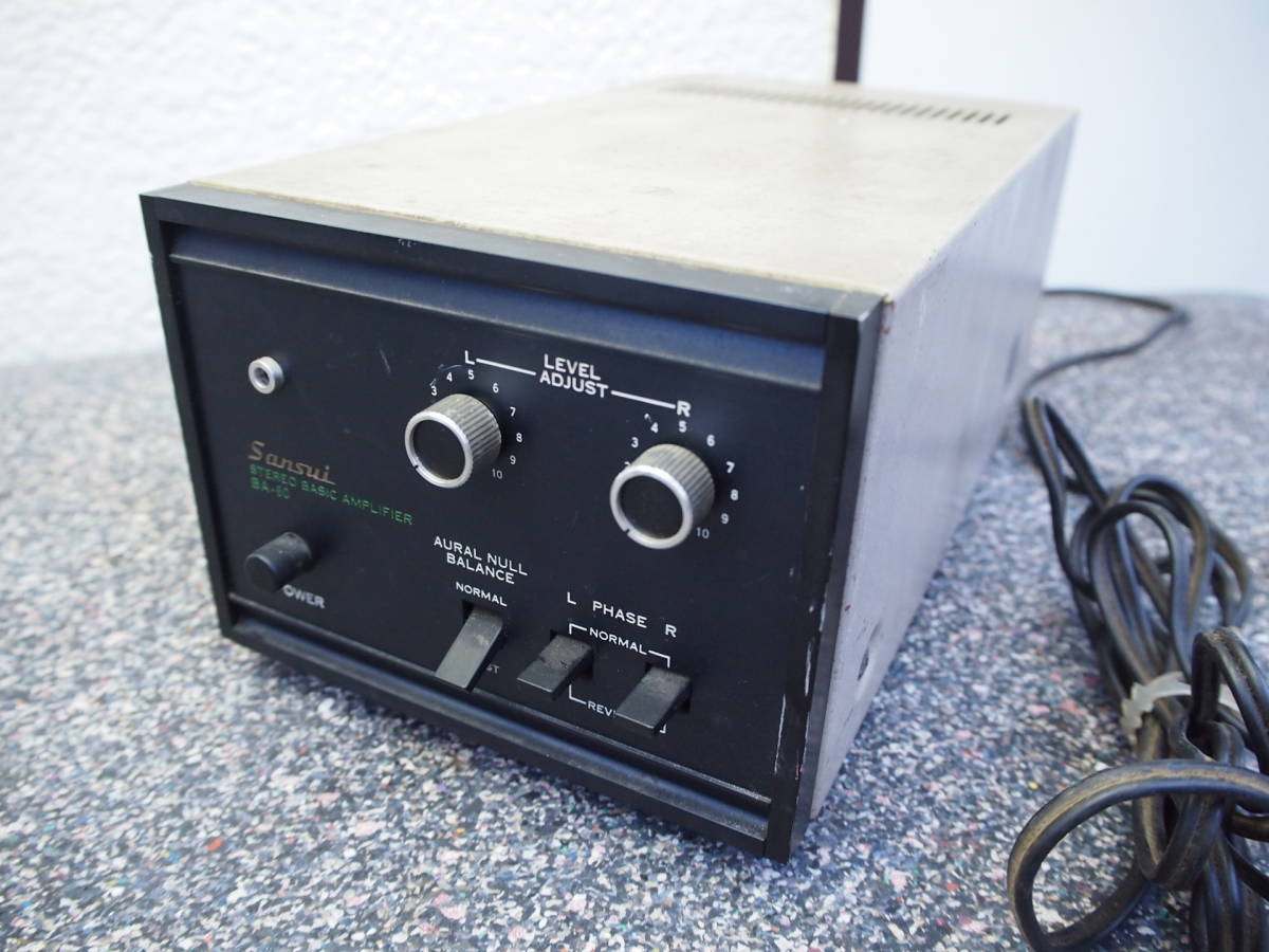 サンスイ SANSUI パワーアンプ BA-60 STEREO BASIC AMPRIFIER BA-60