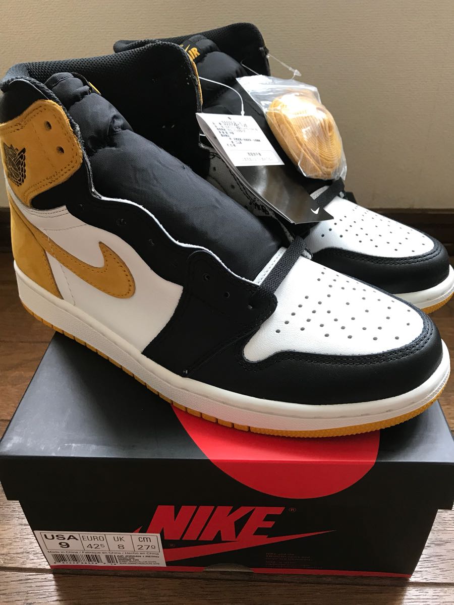 大人気，お買い得 国内タグ付 AIR JORDAN 1 RETRO HIGH OG Yellow Ochre エアジョーダン 555088-109(27.0cm)｜売買されたオークション情報、yahooの商品情報をアーカイブ公開 - オークファン 27.0cm