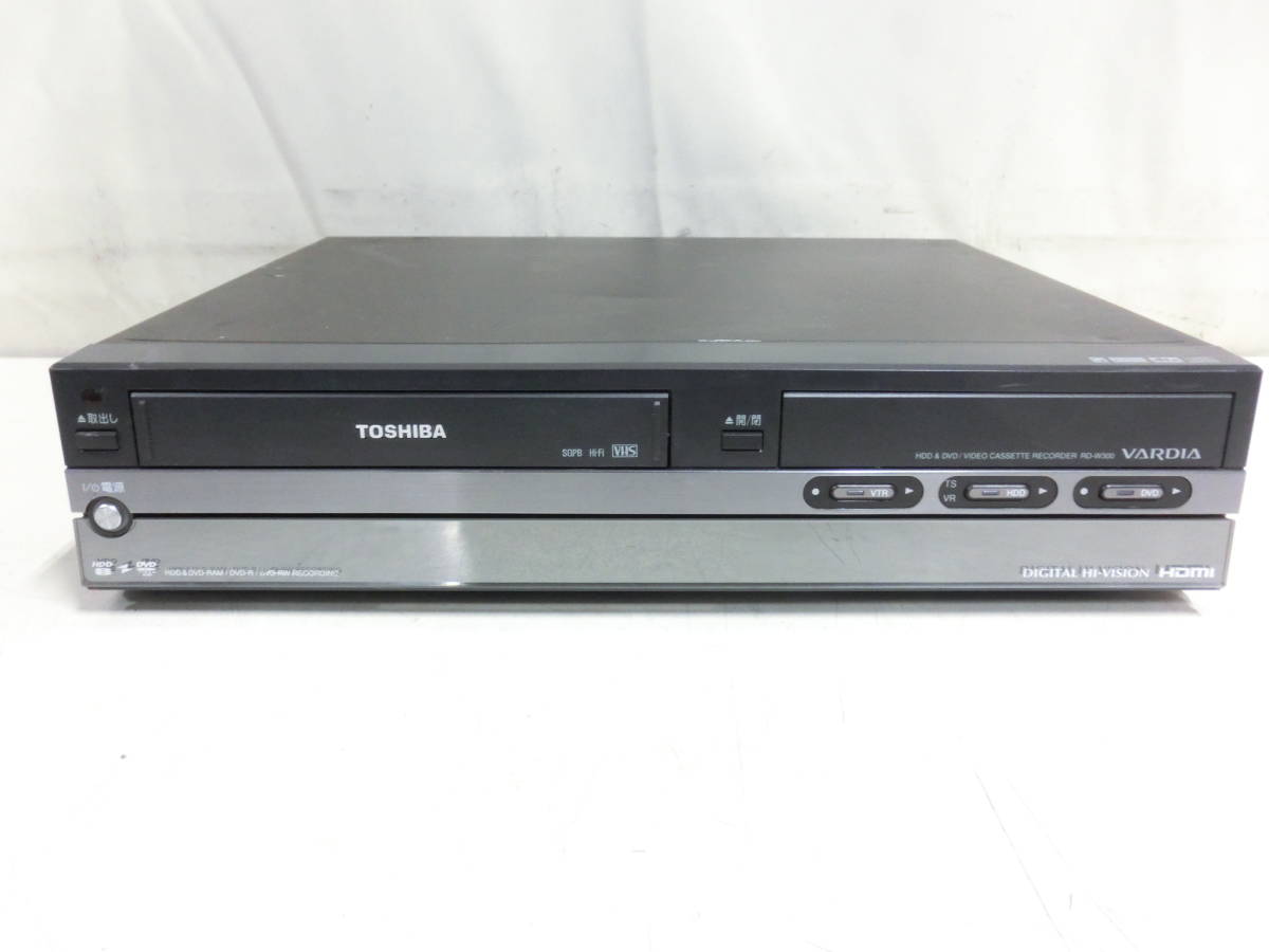 TOSHIBA 東芝 HDD/DVD/VHS レコーダー RD-W300 300GB 2006年製 動作OK N7417